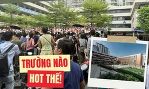 Ngôi trường "NÓNG" nhất ngày hôm nay: Phụ huynh đưa con đi thi đông nghịt, chất lượng giáo dục cỡ này, bảo sao ai cũng mơ ước!